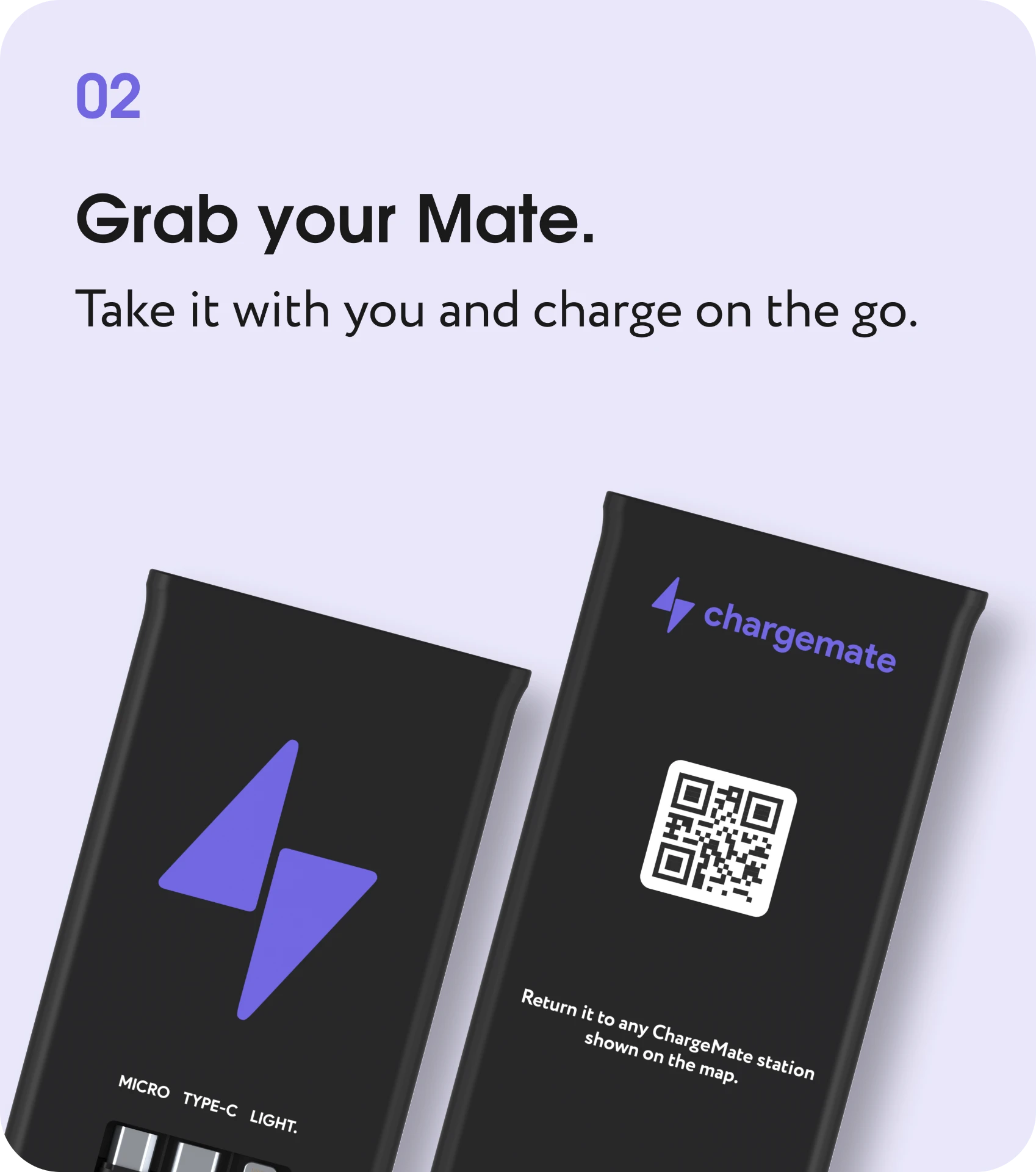 Pull a powerbank from the station